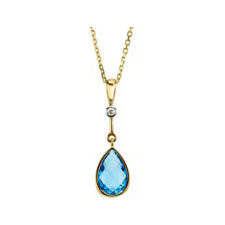 topaz gemstone pendant